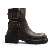 Europeon Union Women Cafe Leather Half Boot #3339